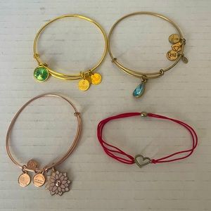 Lot of 4 Alex and Ani bracelets